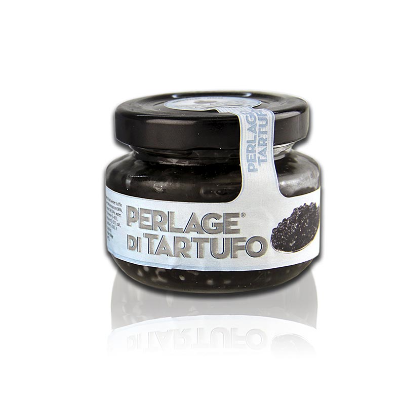 Caviar de Trufa TARTUFLANGHE - Perlage di Tartufo, feito com suco de trufas de inverno - 50g - Vidro Caviar de Trufa TARTUFLANGHE - Perlage di Tartufo, feito com suco de trufas de inverno - 50g - Vidro