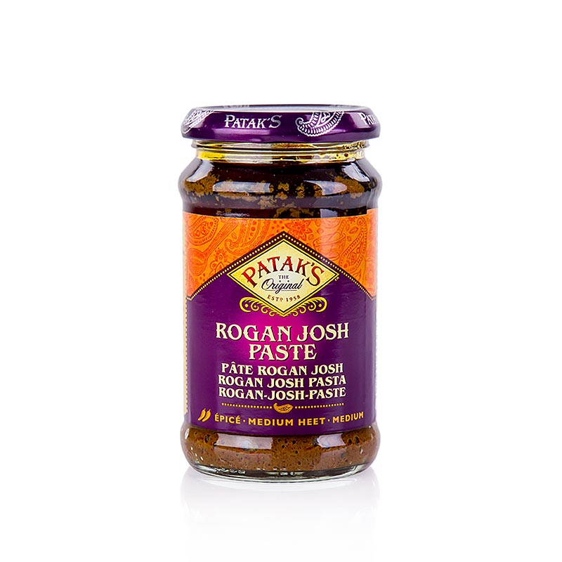 Pasta di curry Rogan Josh, media, Patak`s - 283 g - Bicchiere