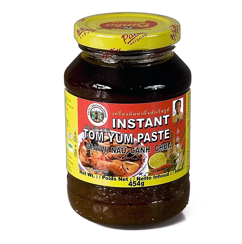 Paste Tom Yum, e nxehte dhe e tharte per supa - 454 g - Xhami Paste Tom Yum, e nxehte dhe e tharte per supa - 454 g - Xhami