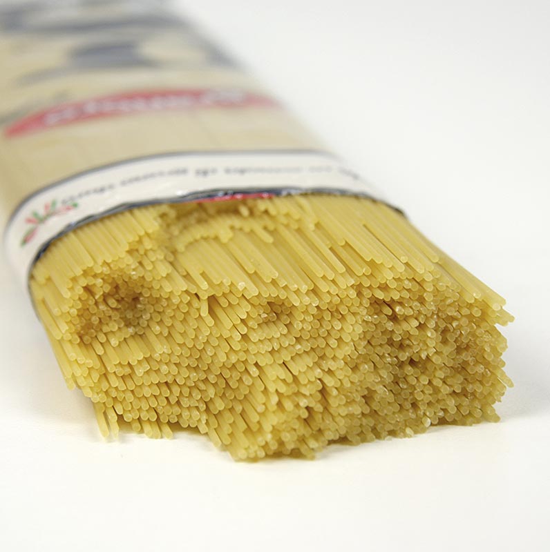Granoro Spaghettini, espaguetis finos, 1,2 mm, N°15 - 12 kg, 24 x 500 g - Cartulina