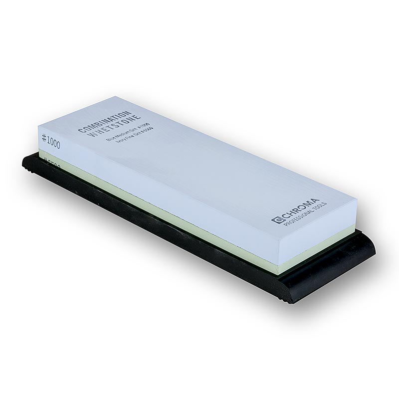 Batu asah Chroma ST-1 / 6, grit 1000 / 6500, dengan dudukan, 182 x 61 x 25 mm - 1 buah - kotak Batu asah Chroma ST-1 / 6, grit 1000 / 6500, dengan dudukan, 182 x 61 x 25 mm - 1 buah - kotak