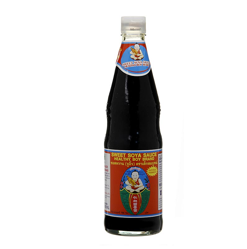 Sojasosa - Shoyu, Healthy Boy, saet medh 70% sykri, thykk - 700ml - Flaska