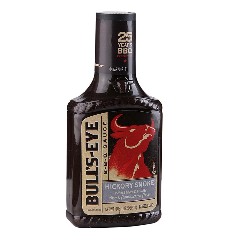 Bulls Eye BBQ Sauce Hickory Smoke Style, sterkt roeykfylt - 532 ml - PE flaske