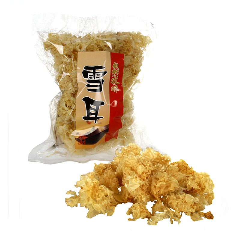 White Fungus - Silberohr, krauser weißer Asiapilz, getrocknet - 100 g - Beutel