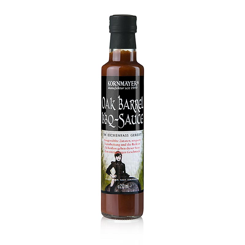 Salsa BBQ in botte di rovere Kornmayer - 250 ml - Bottiglia