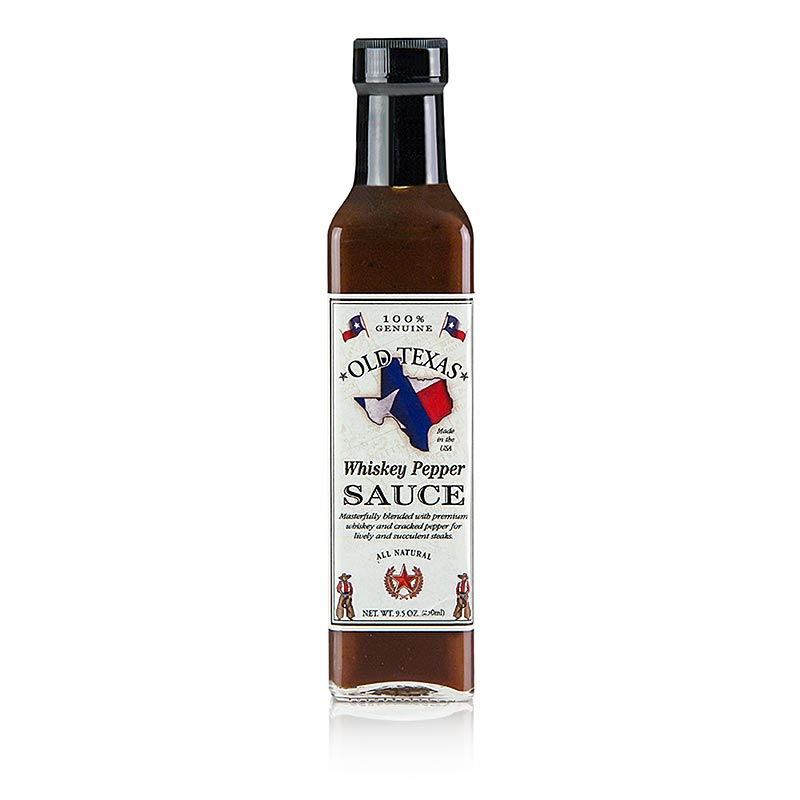 Old Texas - molho de bife com pimenta e uisque - 250ml - Garrafa Old Texas - molho de bife com pimenta e uisque - 250ml - Garrafa