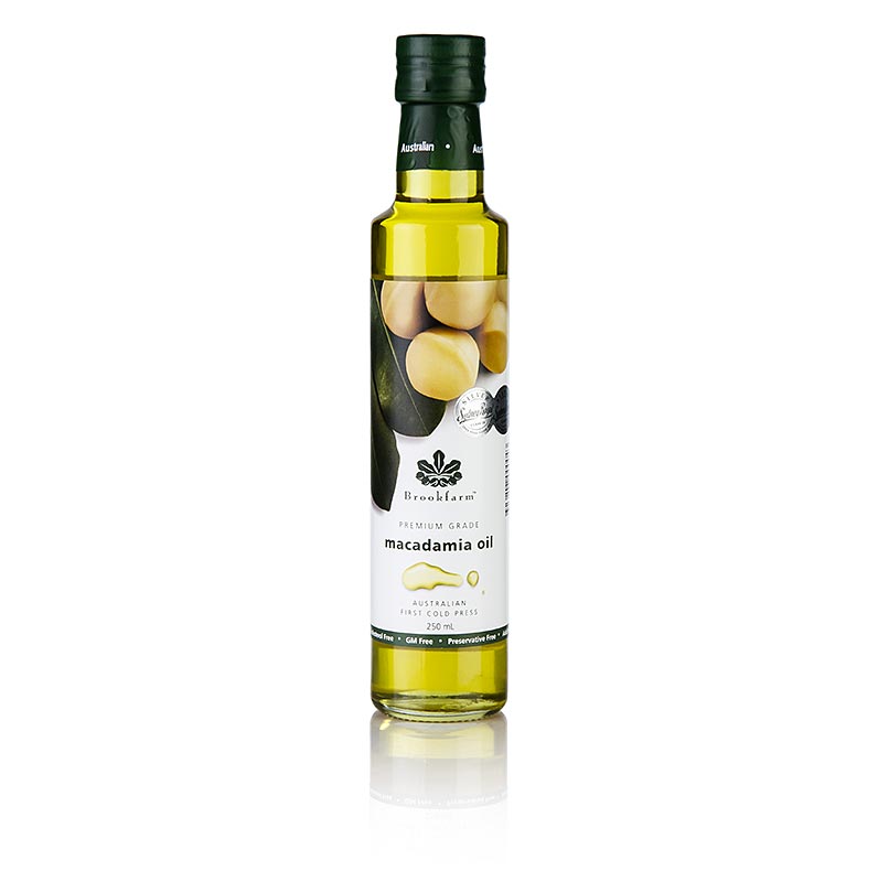 Macadamiaöl, premium grade, von Brookfarm - 250 ml - Flasche Macadamiaöl, premium grade, von Brookfarm - 250 ml - Flasche