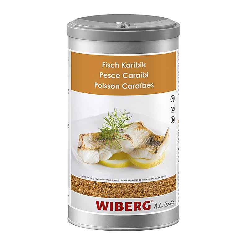 Wiberg Caribbean Style, tempero de sal para peixes - 950g - Aroma seguro