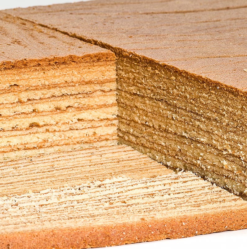 Prato Baumkuchen, pintado a mao, 32x26x4,5cm - 2kg - Cartao