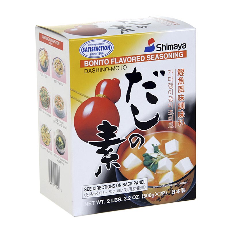 Dashi no moto - Fischsuppenfond, mit Bonitopulver - 1 kg, 2 x 500 g - Packung Dashi no moto - Fischsuppenfond, mit Bonitopulver - 1 kg, 2 x 500 g - Packung