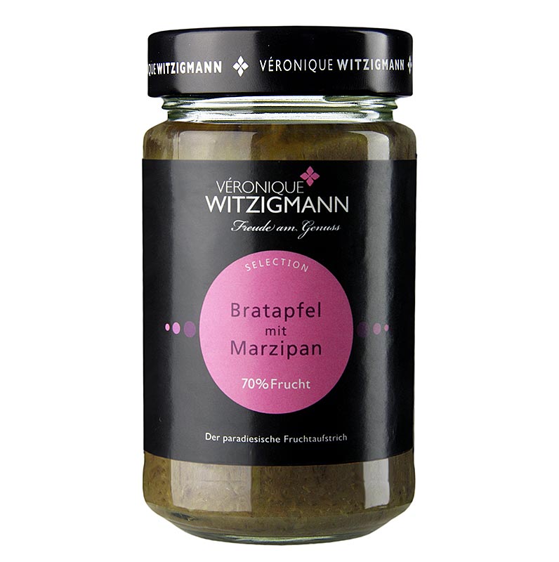 Paistettu omena marsipaanilla - hedelmalevite Veronique Witzigmann - 225 g - Lasi