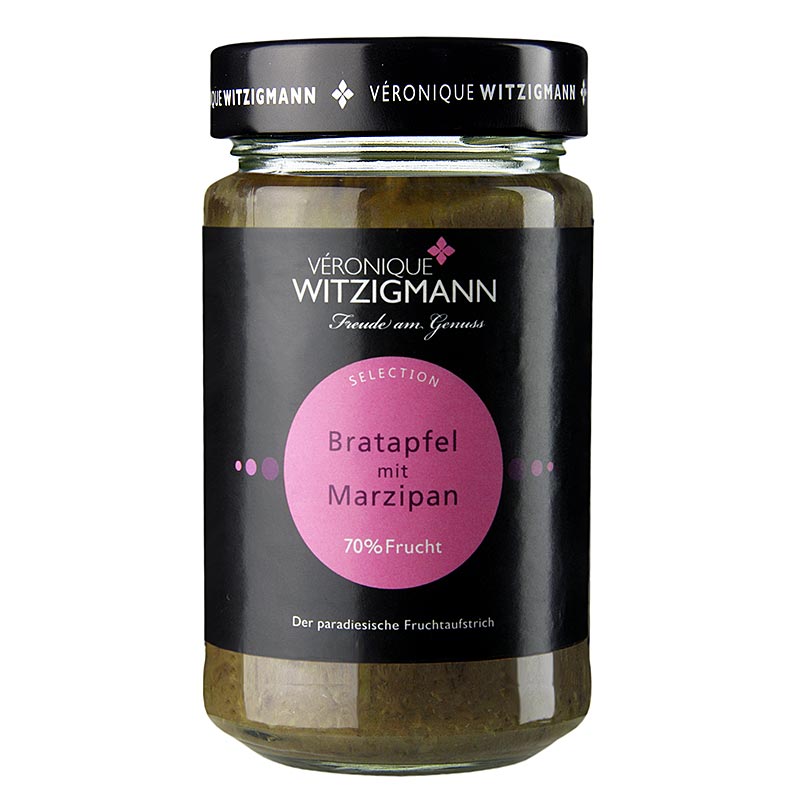 Bakt eple med marsipan - fruktpalegg Veronique Witzigmann - 225 g - Glass
