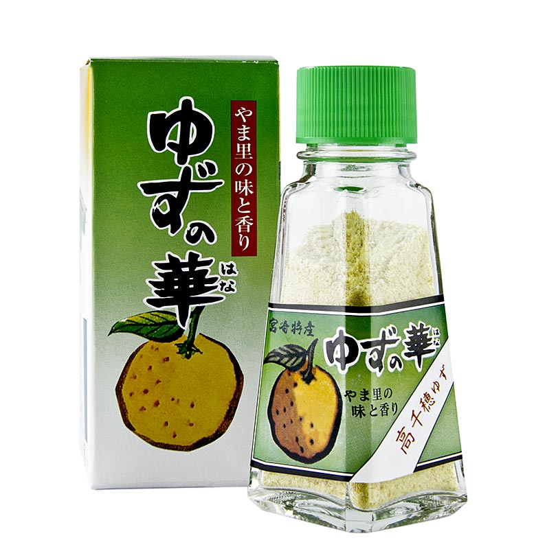 Yuzu no Hana, Pulver aus Yuzuschale gewonnen - 20 g - Glas Yuzu no Hana, Pulver aus Yuzuschale gewonnen - 20 g - Glas