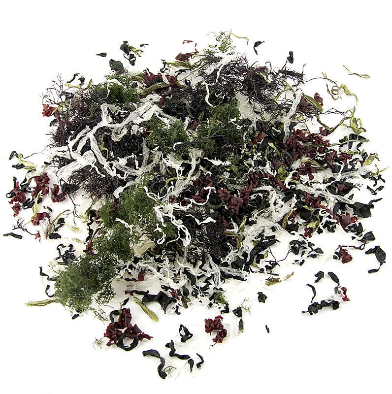 Kaiso Dried Seaweed Mix, Seetang getrocknet, 6 Algensorten für Kaiso Salat - 100 g - Beutel