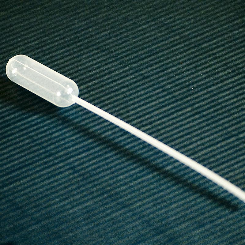Pasteur pipetta, sogmagn 3ml, 15cm long, plast - 1 stykki - Laust
