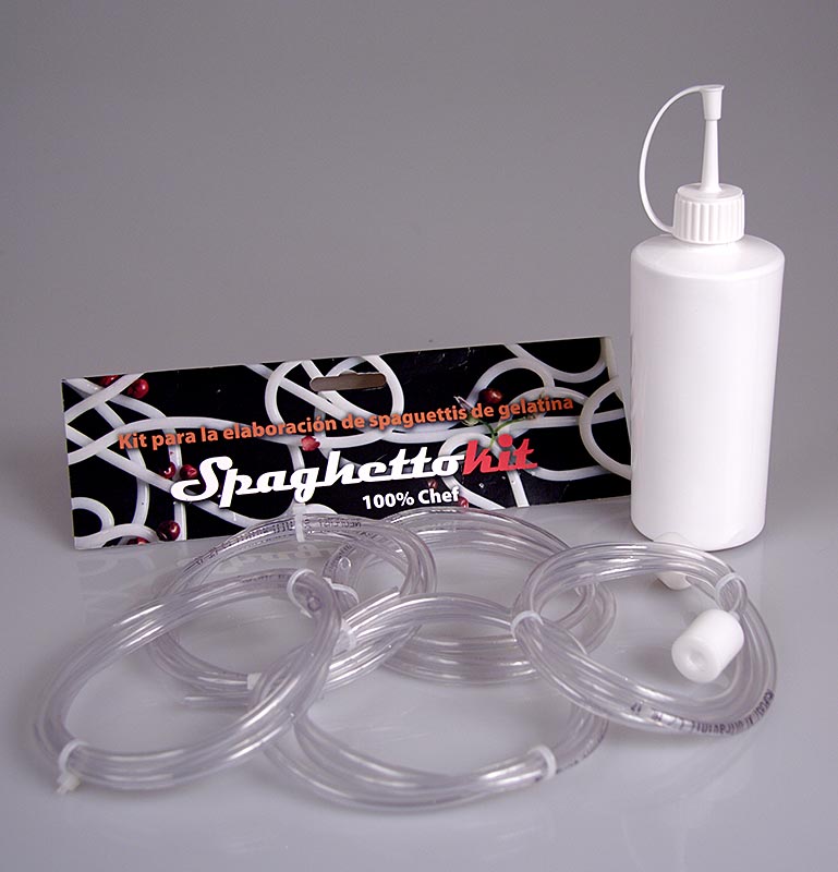 Perlengkapan spageti, botol semprot dan 5 selang masing-masing 1m, adaptor untuk penyemprot Espuma - 7 buah - Kardus Perlengkapan spageti, botol semprot dan 5 selang masing-masing 1m, adaptor untuk penyemprot Espuma - 7 buah - Kardus