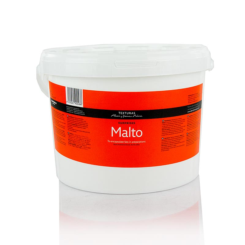 Malto (maltodestrina da tapioca), assorbente / veicolo, Texturas Ferran Adria - 1 kg - Secchio Pe