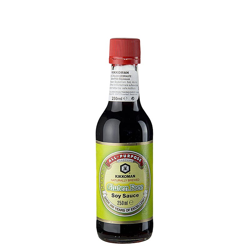 Soja-Sauce - Shoyu, Kikkoman, glutenfrei, mit Alkohol, Japan - 250 ml - Flasche Soja-Sauce - Shoyu, Kikkoman, glutenfrei, mit Alkohol, Japan - 250 ml - Flasche