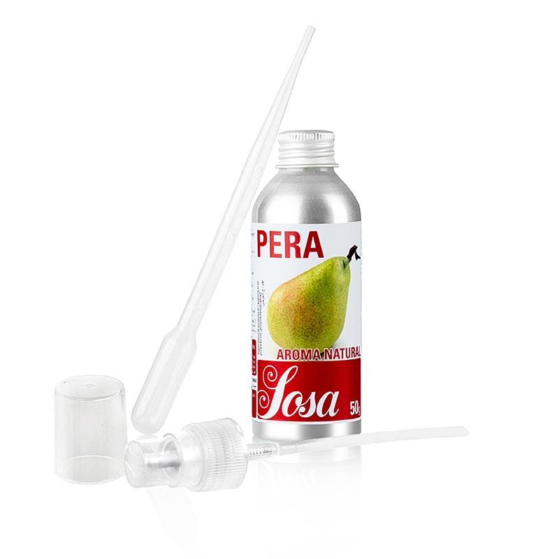 Aroma Natural Pera, liquido, Sosa - 50 gramos - Botella