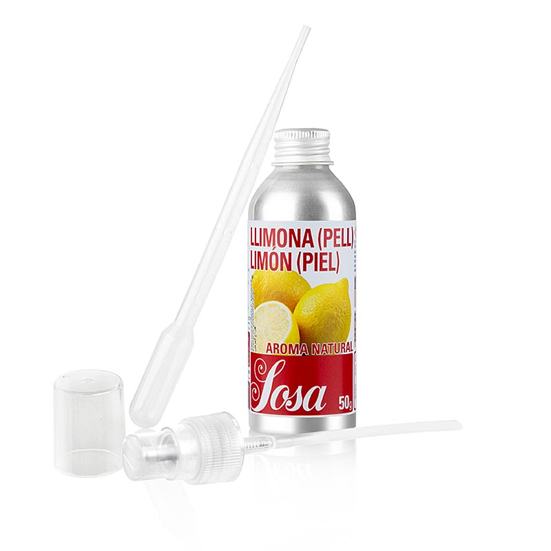 Aroma Kulit lemon alami, cair - 50 gram - Botol