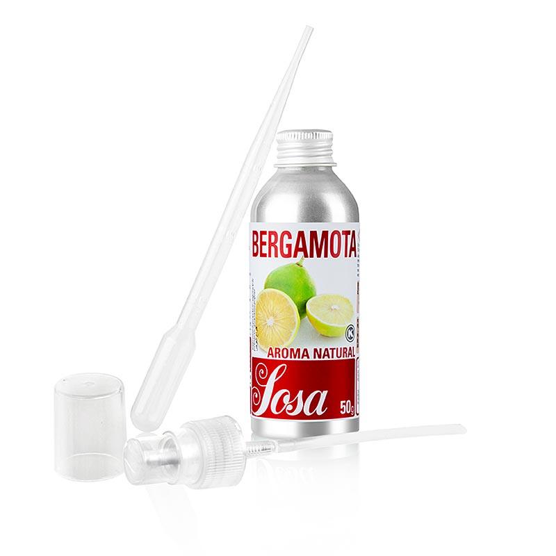 Aroma Natural Bergamota, liquido, Sosa - 50g - Garrafa