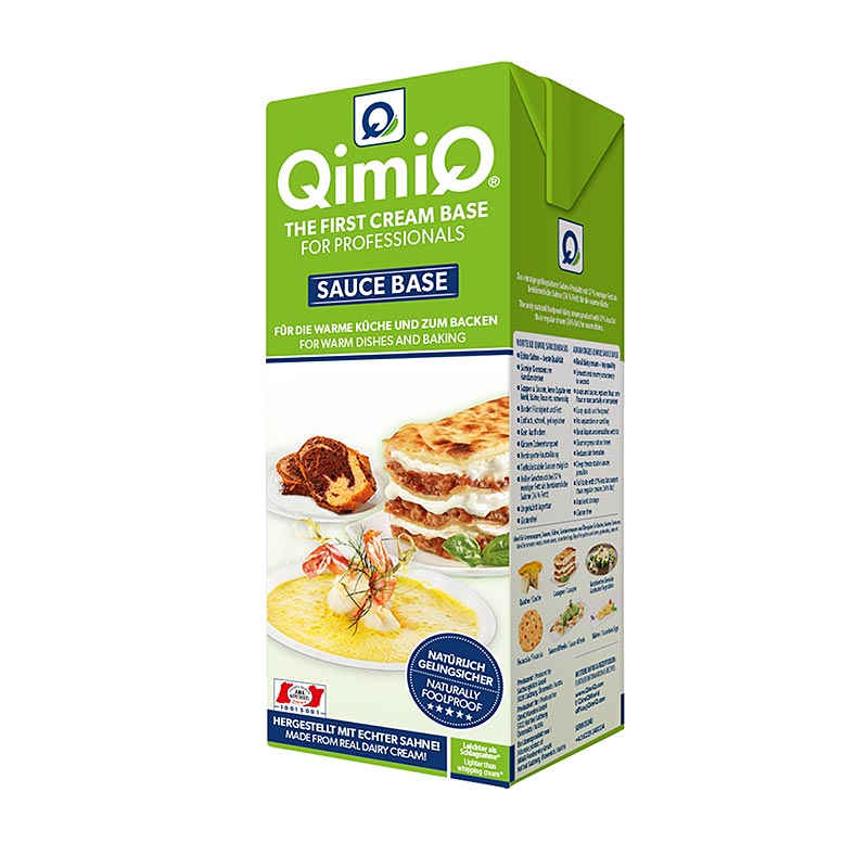 Base de molho natural QimiQ, para sopas e molhos cremosos, 15% de gordura - 1 kg - tetra