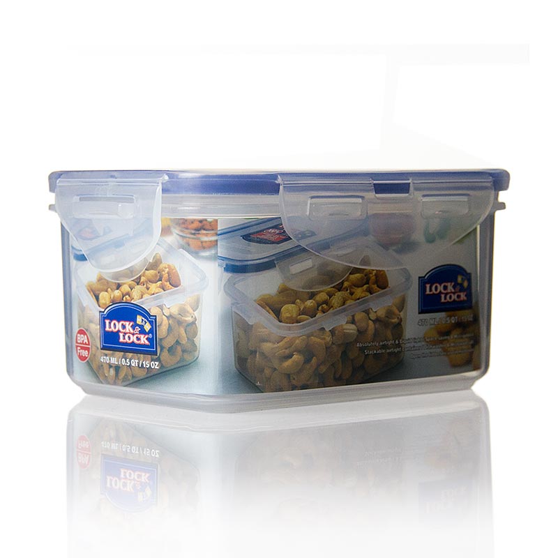 Fresh box Lock and Lock, 470 ml, rektangular 137 x 104 x 70 mm - 1 del - Losa Fresh box Lock and Lock, 470 ml, rektangular 137 x 104 x 70 mm - 1 del - Losa