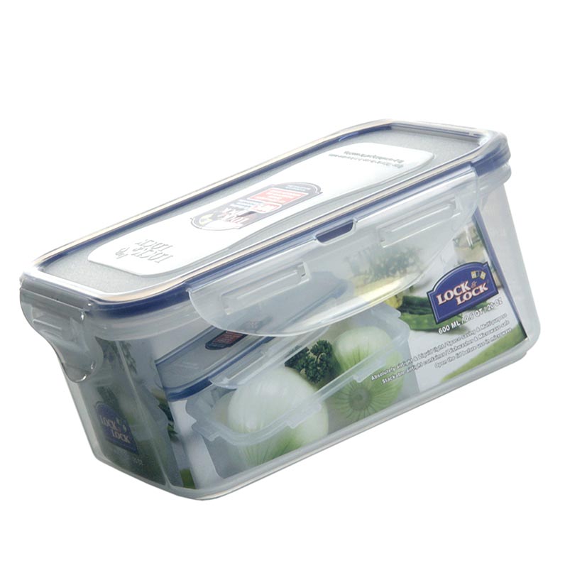 Caja fresca Lock and Lock, 600 ml, rectangular 151 x 108 x 69 mm - 1 pieza - Perder