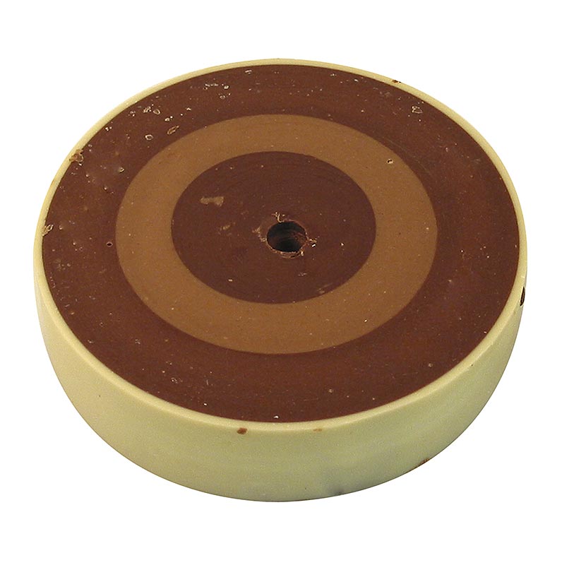 Choco Rolles - Gianduja / Mandel, hell und dunkel in Ringen 10849-Roulette - 500 g - Pe-schale Choco Rolles - Gianduja / Mandel, hell und dunkel in Ringen 10849-Roulette - 500 g - Pe-schale