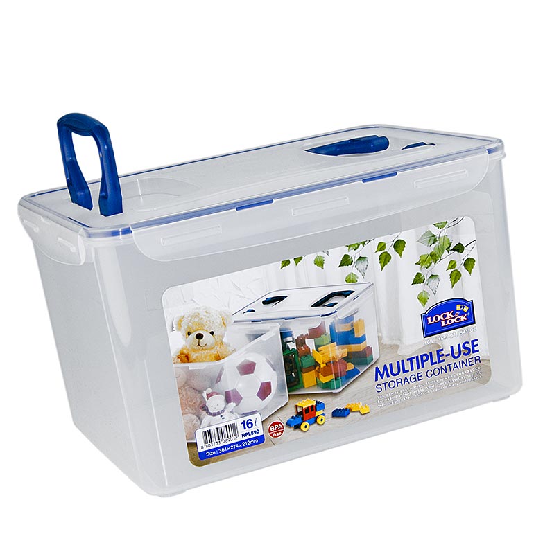 Fresh box Lock and Lock, 16,0 l, retangular 361 x 274 x 212 mm, data ajustavel - 1 pedaco - Solto Fresh box Lock and Lock, 16,0 l, retangular 361 x 274 x 212 mm, data ajustavel - 1 pedaco - Solto