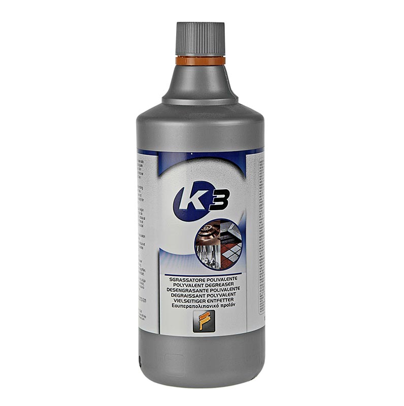 K3 - sgrassatore concentrato, conforme HACCP, Herold - 1 litro - Bottiglia in polietilene