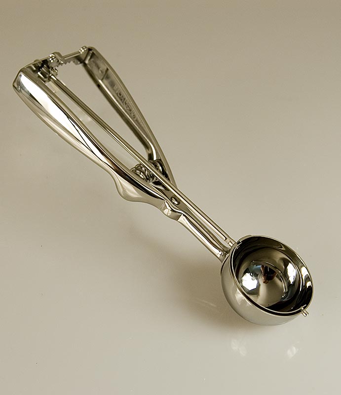 Bola sendok es krim 1 / 10 liter, Ø 66 mm, panjang 23,5 cm, baja tahan karat - 1 buah - Kardus