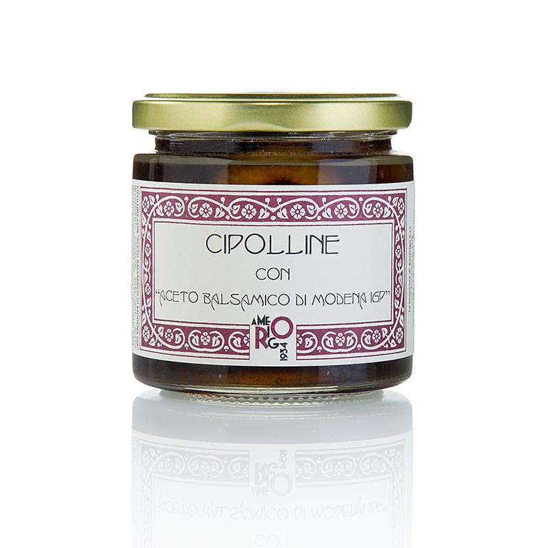 Cipolline all aceto balsamico - Zwiebeln in Aceto Balsamico, Amerigo - 220 g - Glas Cipolline all aceto balsamico - Zwiebeln in Aceto Balsamico, Amerigo - 220 g - Glas