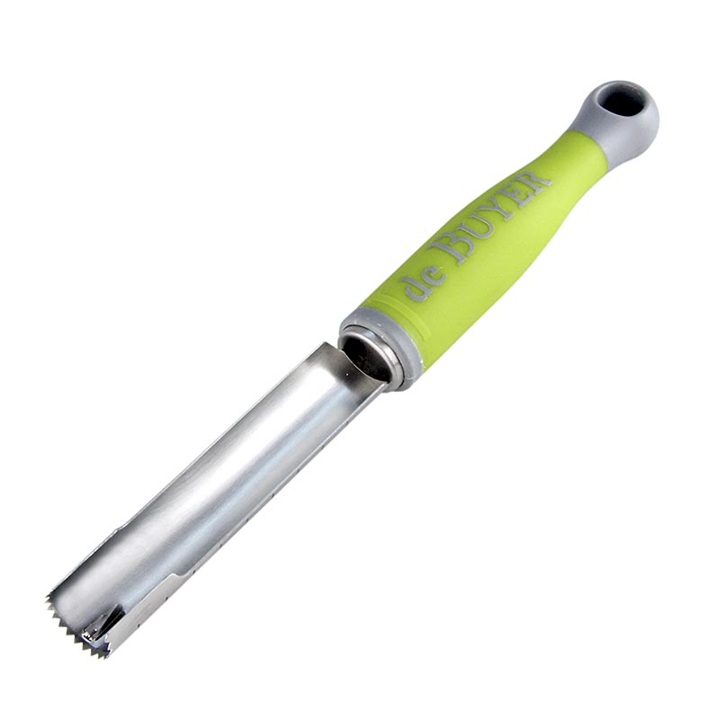 deBUYER corer universal, Ø 20mm, 11cm, aco inoxidavel / plastico, verde - 1 pedaco - Cartao