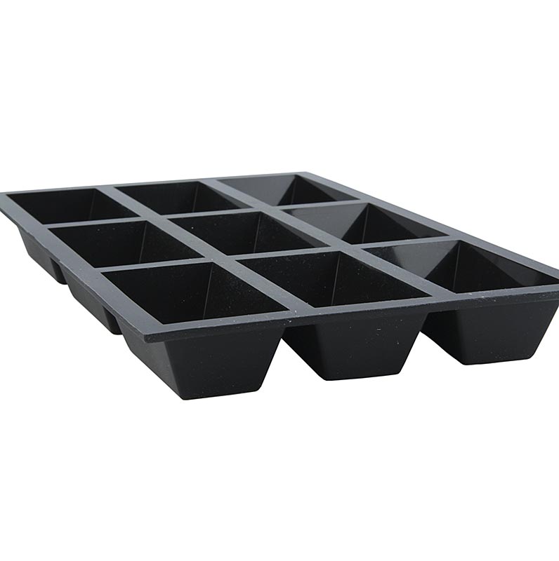DEBUYER bakform Moulflex, 9 rektangulara kakformar, 3x8cm, 3cm hog, 17,5x30cm - 1 del - Kartong DEBUYER bakform Moulflex, 9 rektangulara kakformar, 3x8cm, 3cm hog, 17,5x30cm - 1 del - Kartong