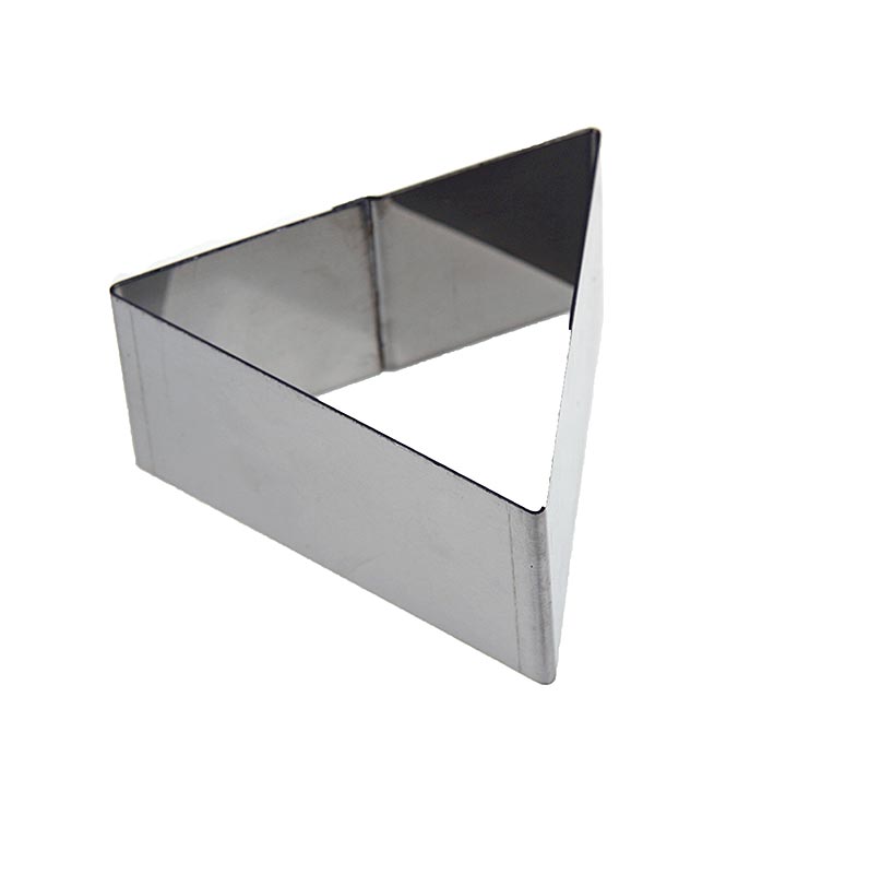 Korniza deBUYER, trekendore, celik inox, gjatesia e skajit 9,4 cm, e larte 4,5 cm - 1 cope - Te lirshme