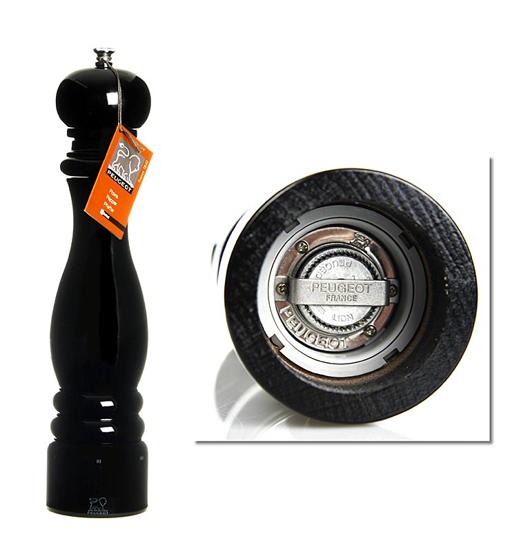 Moli de pebre Peugeot PARIS USELECT, 30cm d`alcada, regulable, faig negre - 1 peca - Solta