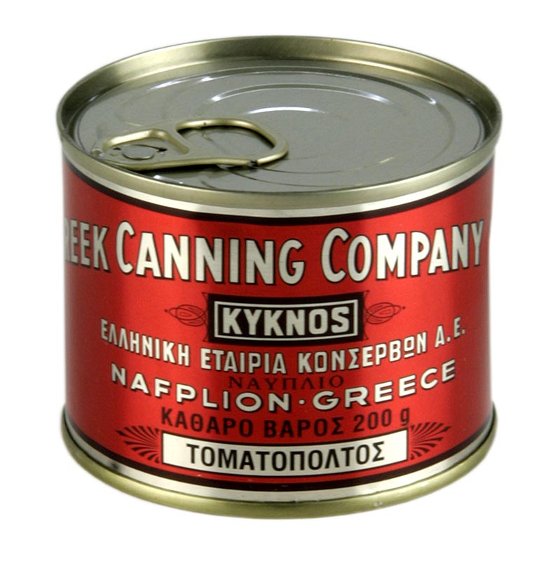 Tomatenmark, doppelt konzentriert, mindestens 32%, Kyknos / Griechenland - 200 g - Dose Tomatenmark, doppelt konzentriert, mindestens 32%, Kyknos / Griechenland - 200 g - Dose