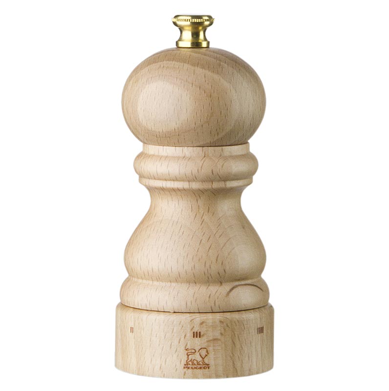 Moinho de sal Peugeot PARIS USELECT, 12 cm de altura, ajustavel, faia natural - 1 pedaco - Solto