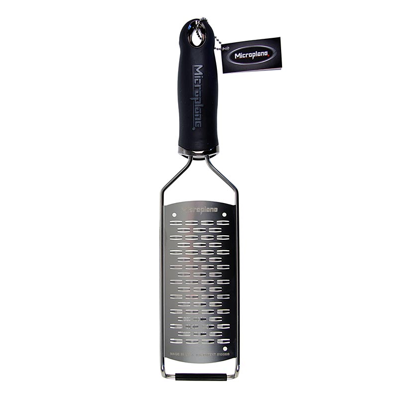 Gourmetserie - middels grovt rivjern, sort handtak / soft touch - 1 stk - folie Gourmetserie - middels grovt rivjern, sort handtak / soft touch - 1 stk - folie