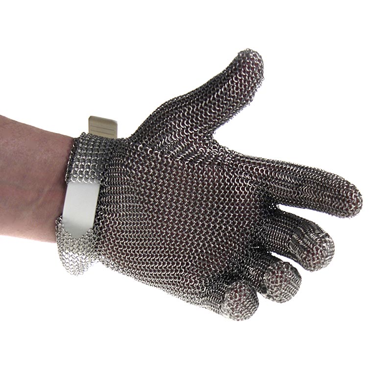 Sarung tangan tiram Euroflex - sarung tangan rantai, ukuran S (1), putih - 1 buah - Longgar