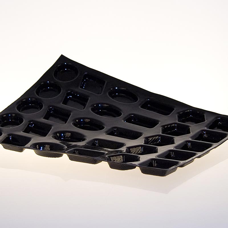 Flexipan-matto 40x30cm, 30 monimuotoista, 6 erilaista, 12mm syva, nro 2064 - 1 kpl - Loysa
