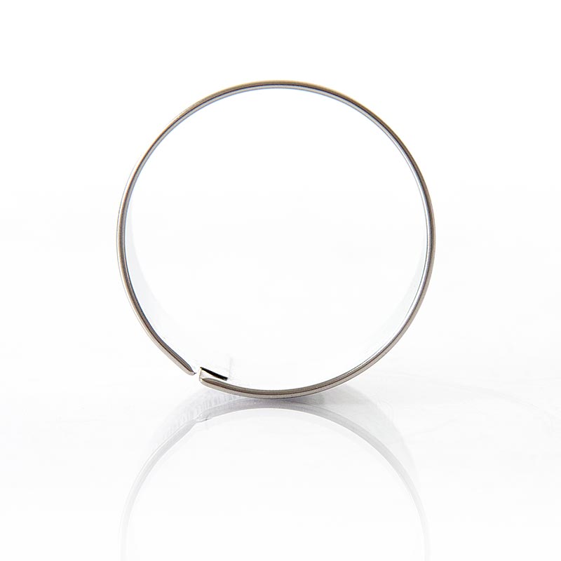 Taglia anelli in acciaio inox, liscio, Ø 5 cm, alto 2,5 cm, spessore 0,3 mm - 1 pezzo - Sciolto