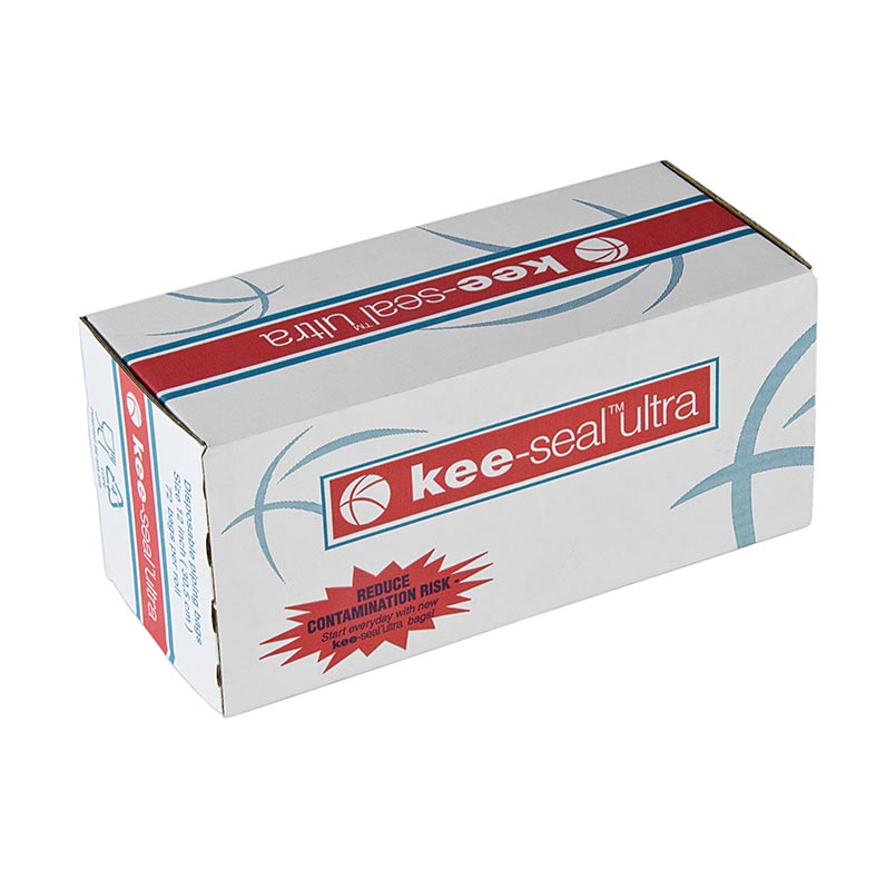 Saco de confeitar descartavel Kee-Seal Ultra, extra-aderente 1,2l, 30,5cm, dispensador - 72 pecas - caixa