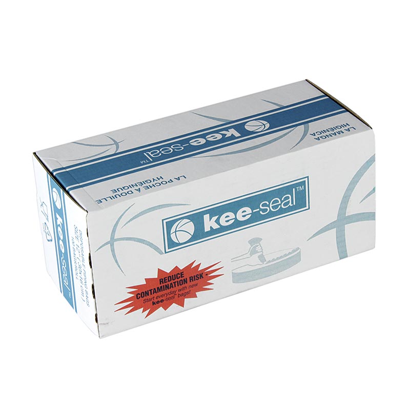 Manga pastelera, desechable, 30 cm, Kee-Seal, lisa, dispensador - 100 piezas - caja