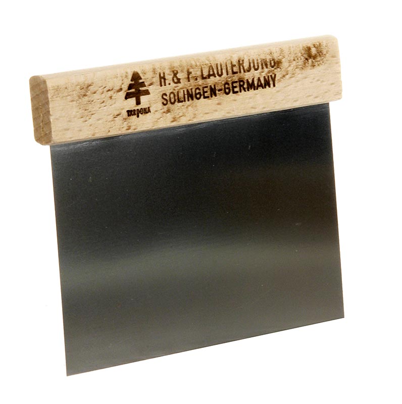 Raschietto per pasta 12x11cm, lama in acciaio inox con manico in legno - 1 pezzo - Sciolto