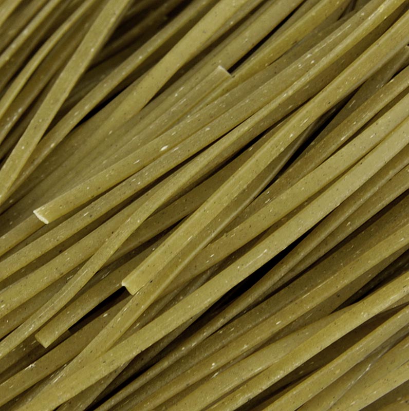 Morelli 1860 linguine, dengan bawang putih, basil, dan bibit gandum - 250 gram - tas