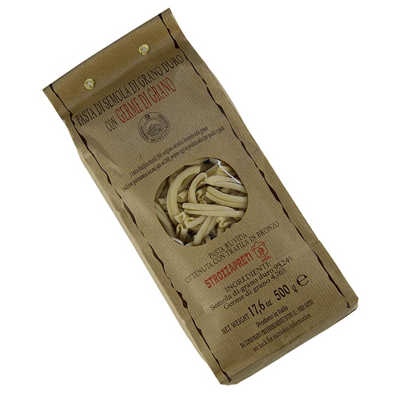 Morelli 1860 Strozzapreti, Prast Strangler, med vetegroddar - 500 g - vaska