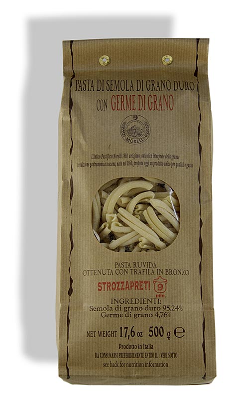 Morelli 1860 Strozzapreti, Sacerdote Estrangulador, con germen de trigo - 500g - bolsa