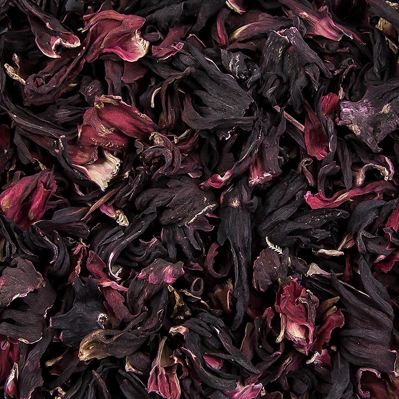 Hibiscus blomster, toerket - 1 kg - bag